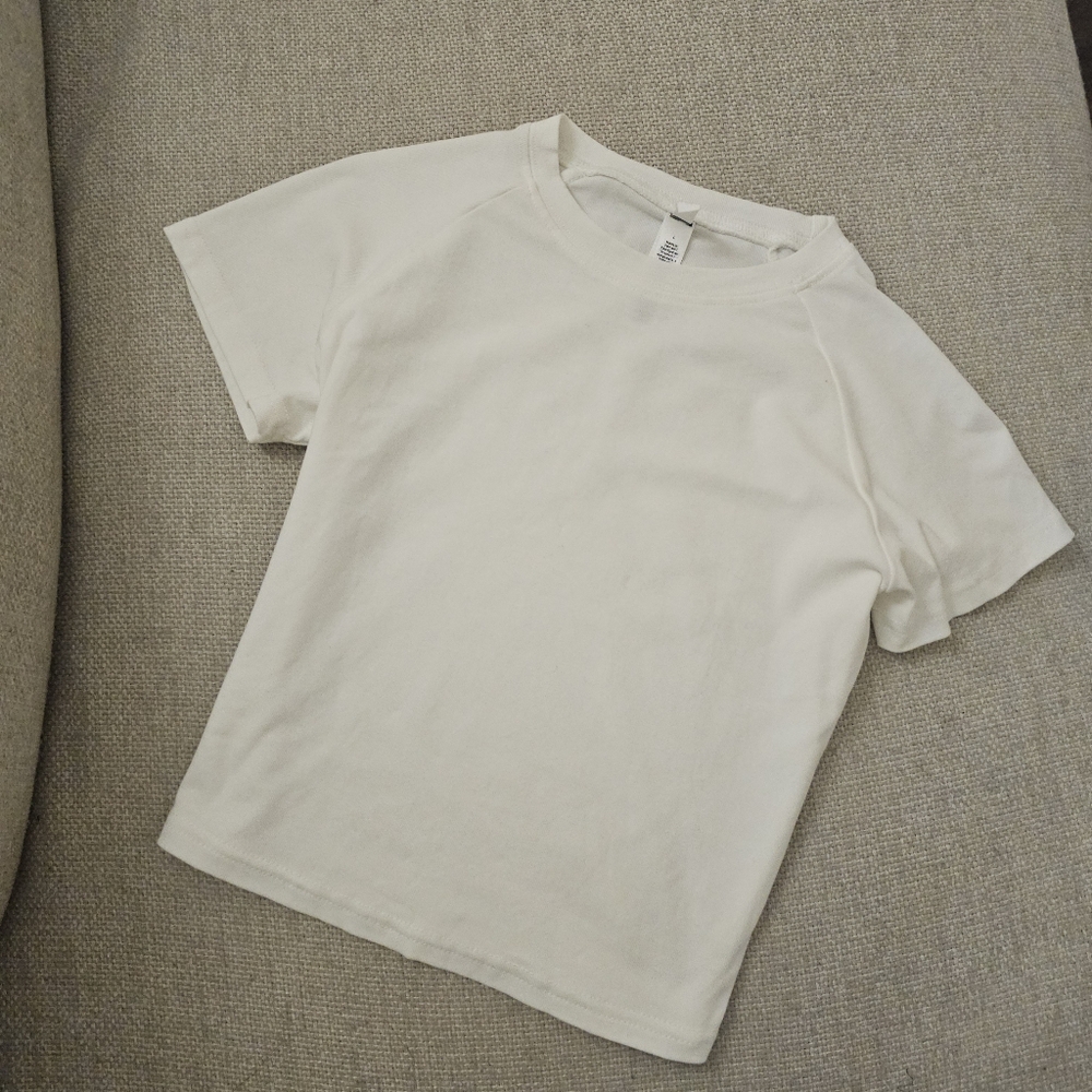 Skims Cotton Cropped Tshirt